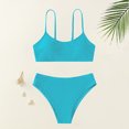 thumbnail image 1 of Teen Girls Swimsuit 2 Piece Summer Bikini Bathing Suit Solid Color Girl Bathing Suit 10-11 Years, 1 of 3