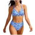 thumbnail image 1 of SROBPTY Teen Girls Swimsuit Set Print Bikinis 2 Piece Bathing Suits for 8-13 Years, 1 of 4