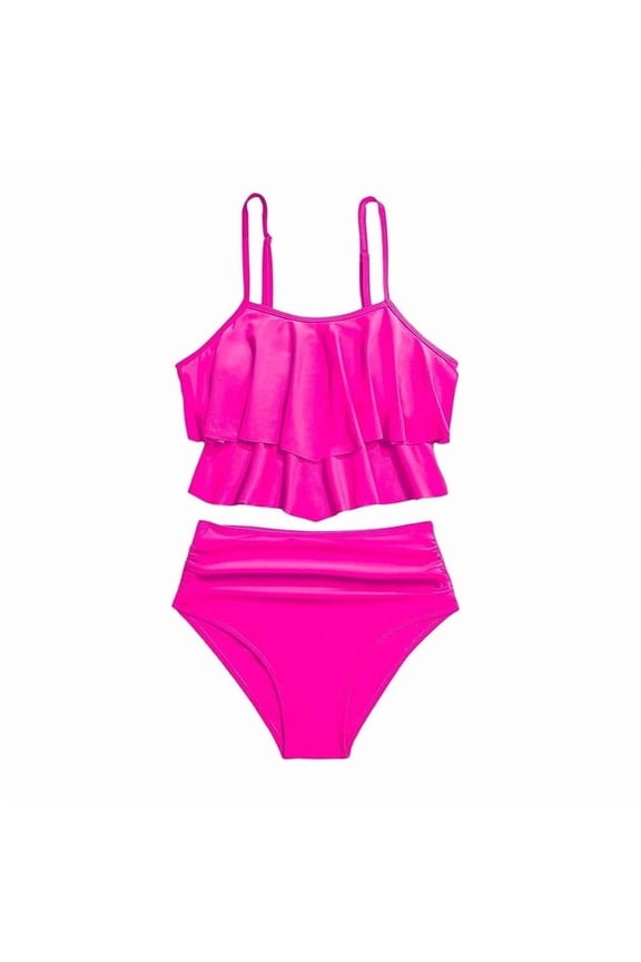 Teen Girls and Boys Bathing Suit One Piece Pink Swimsuit Gymnastics Leotard Kid Water Sport Short Swimsuit 13-14 Years