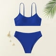thumbnail image 1 of Girls Swimsuits 2 Piece Cute Tankini Swimsuits Solid Color Toddler Girl Bathing Suit 12 Years, 1 of 9