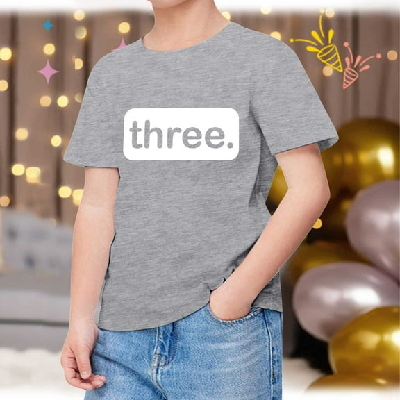 Teen Girls T Shirts Grey Printed Short Sleeve Shirt for Girls Loose Soft Summer Outfits for Toddler Girls Tops for Girls 10-11 Years