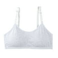 thumbnail image 1 of Teen Girls' Training Seamless Bra Soft Cotton Bras Elastic Thin Shoulder Straps,1 Pack, 1 of 12
