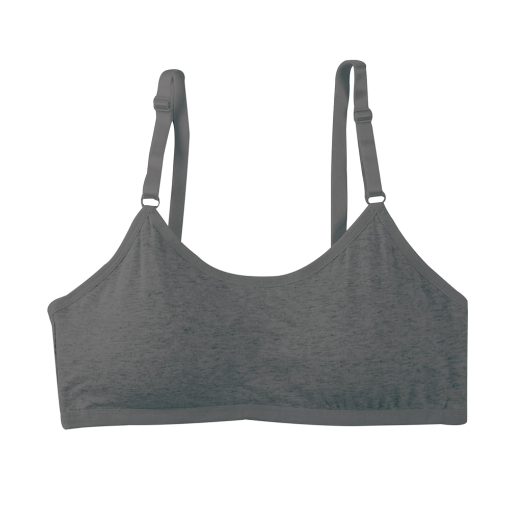 Teen Girls' Training Seamless Bra Soft Cotton Bras Elastic Thin