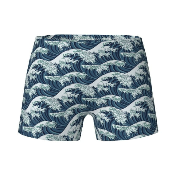 Teen Girls Underwear - A Japanese Great Wave Soft Cotton Boxer Briefs Panties for Teens Panty Girls Boxer Briefs