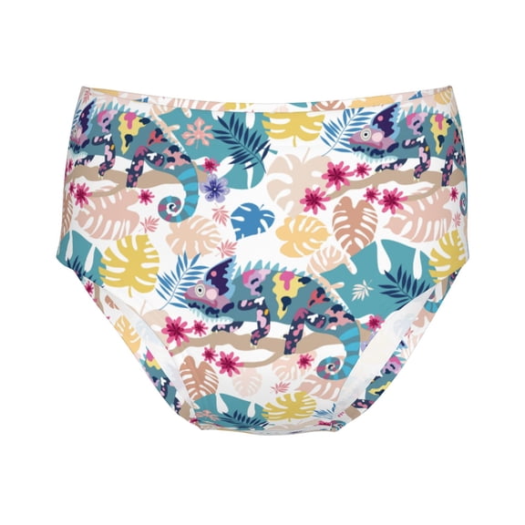 Teen Girls Underwear - Colorful Chameleons Soft Cotton Briefs Panties for Teens Breathable Panty Girls Briefs