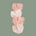thumbnail image 1 of Teen Girls Underwear Cotton Stretch Briefs Comfy Mid Rise Panties 4 Pack Pink 3 Years, 1 of 3