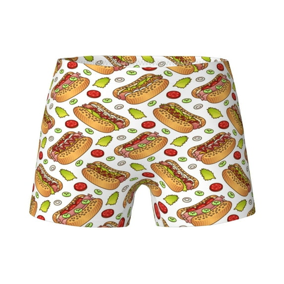 Teen Girls Underwear - Hot Dog cute A Soft Cotton Boxer Briefs Panties for Teens Panty Girls Boxer Briefs