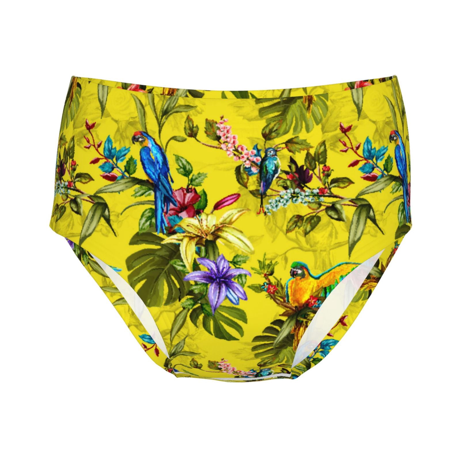 Teen Girls Underwear - Painted Colorful Cute Parrot Flower Soft Cotton ...