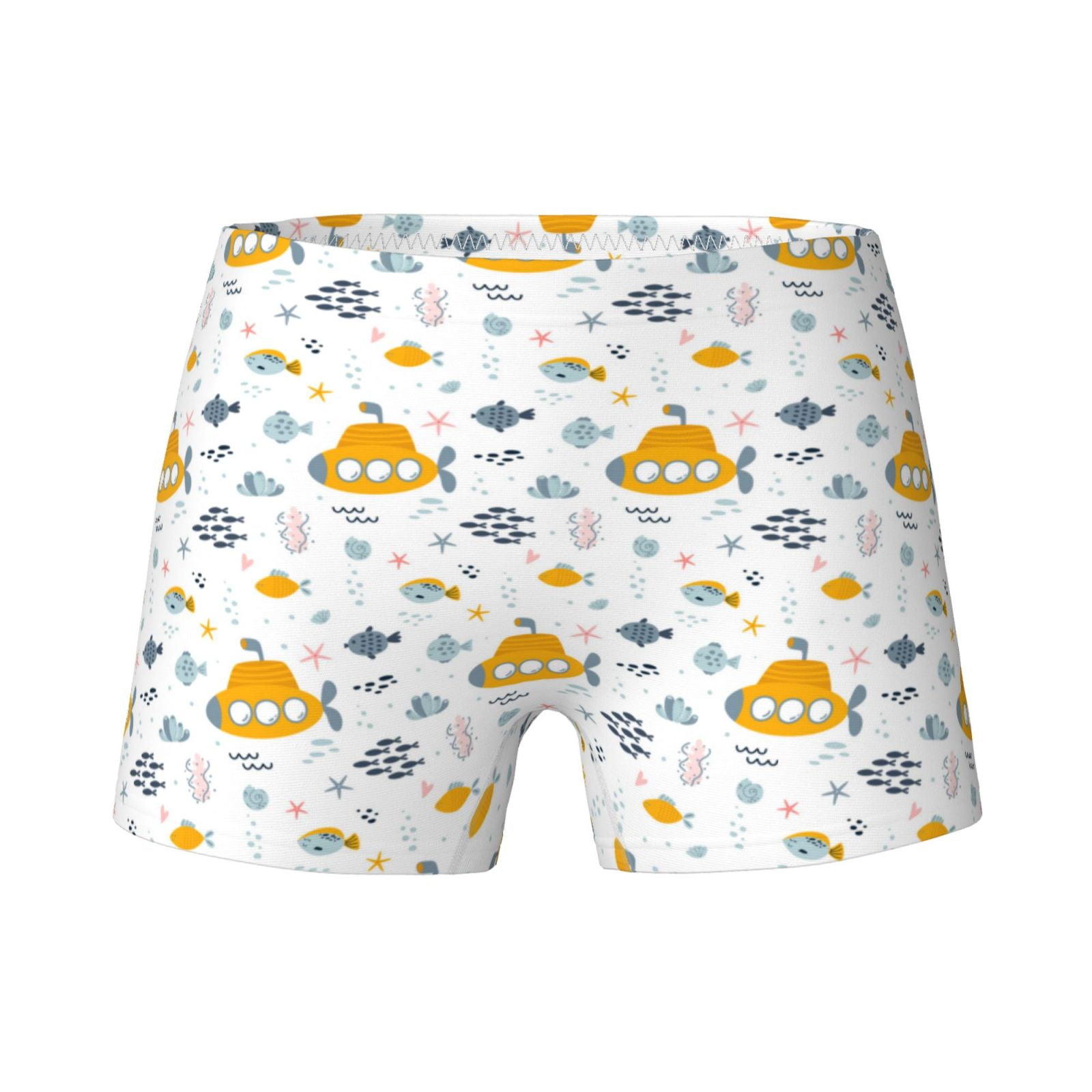 Teen Girls Underwear Submarine Ship Soft Cotton Boxer Briefs Panties