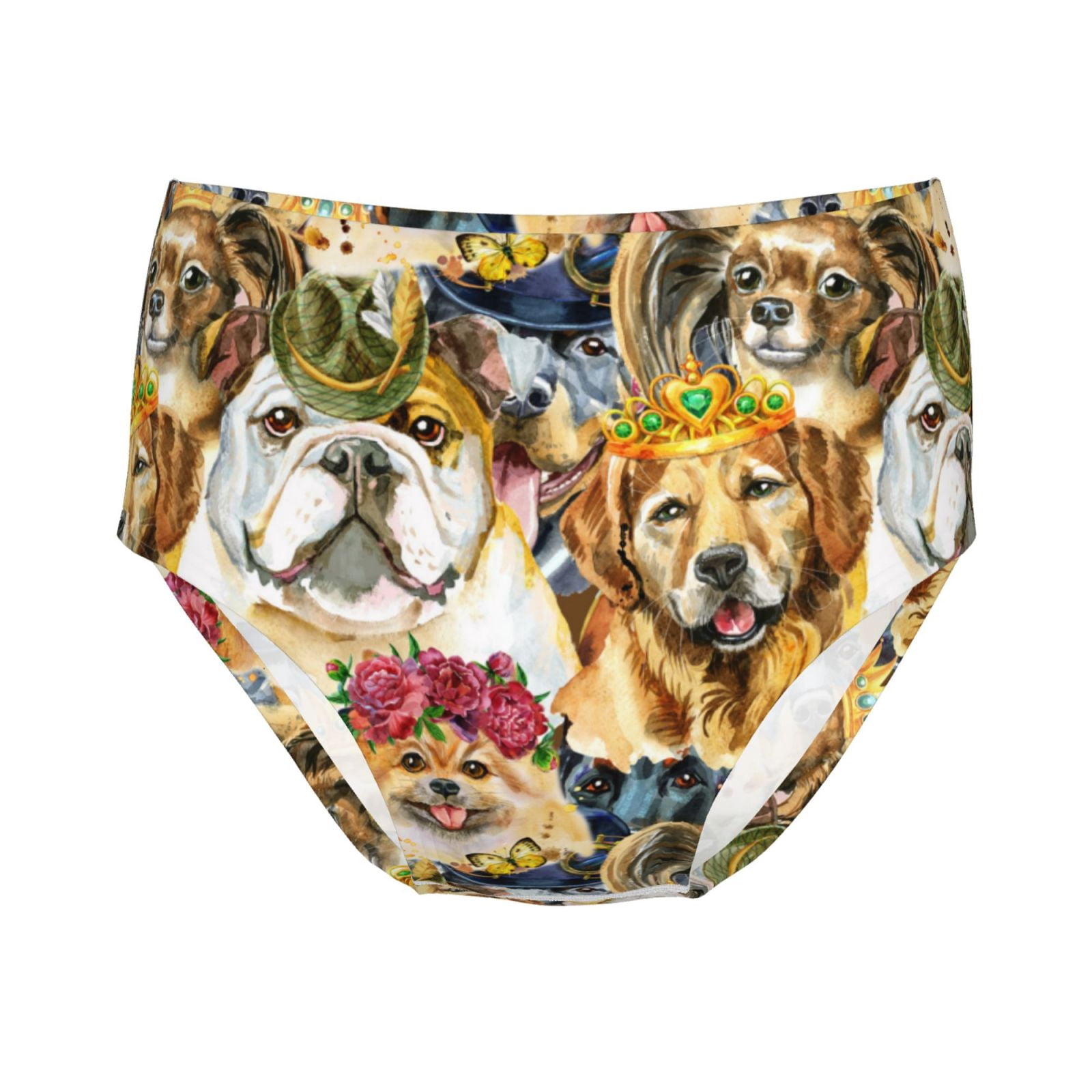 Teen Girls Underwear - Watercolor Dogs Soft Cotton Briefs Panties for ...