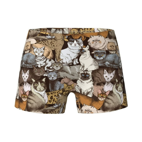 Teen Girls Underwear - cut cats Soft Cotton Boxer Briefs Panties for Teens Panty Girls Boxer Briefs