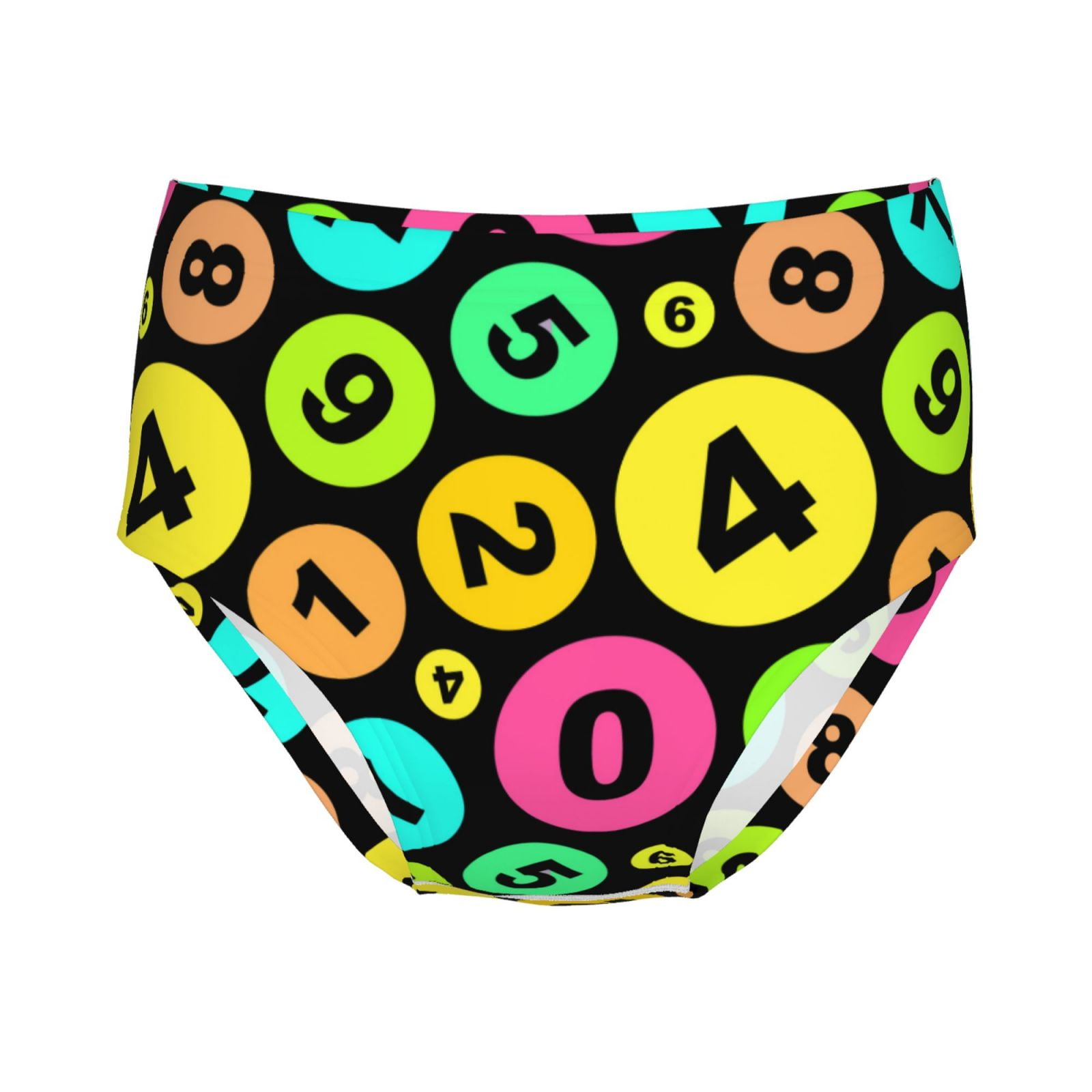 Teen Girls Underwear - number colorful Math Print Soft Cotton Briefs ...
