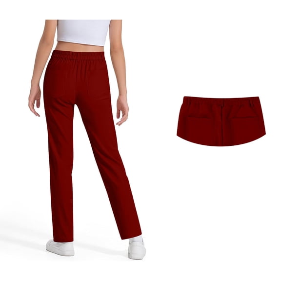 Teen Girls Uniform Pants Skinny Pants Kids Dress Pants With Pockets Flare Leg Pants Multicolor Pants for Girls Uniform Back To School Outfits for Girls Teen Cute Clothes for Girls 15-16 Years