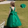 thumbnail image 1 of Teen Green Girls Dress Ruffle Toddler Tulle Dress Pageant Dress Kids Dress 10-12 year, 1 of 6