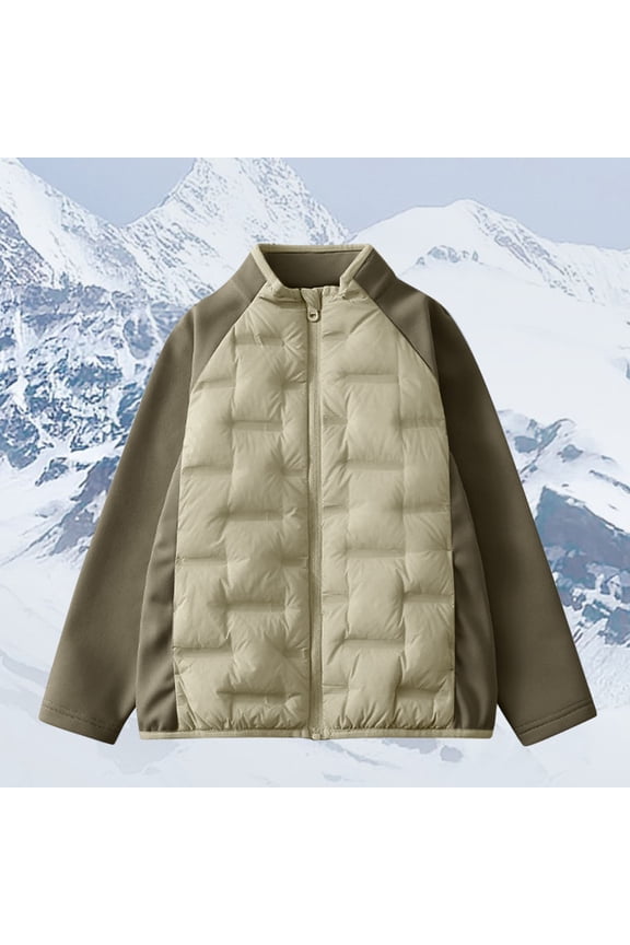 Teen Grils Winter Coat,Puffer Coat Boys With Pocket Zipper Green Winter Coat Warm Windproof Toddler Puffer Jacket Grils Winter Coats Size 11-14 Years