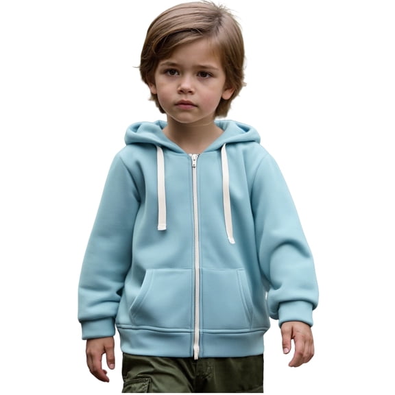 Teen Hoddies Blue Zipper Hoodies Long Sleeve Lightweight Pullover Tops Loose Sweatshirt Warm Fall Winter Clothes Little Girl Clothes 11-12 Years Cute Boy Girl Clothing