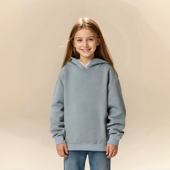 Teen Hoddies Grey Hoodie Lightweight Long Sleeve Hoodies Winter Clothes 12-13 Years Boys Clothes