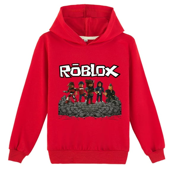 Teen Hooded Sweatshirt Fall Winter Game Roblox Casual Long Sleeve Hoodie for Boy Girls