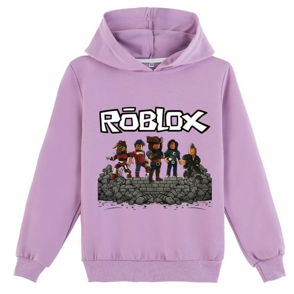Teen Hooded Sweatshirt Fall Winter Game Roblox Casual Long Sleeve Hoodie for Boy Girls