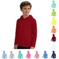 thumbnail image 1 of Hoodie Boys Long Sleeve Boys Rash Guard Shirts Boys Quick Dry Sun Shirt Boy Swim Shirt 13-14 Years Swimsuit Boys, 1 of 5