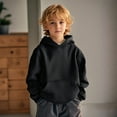 thumbnail image 1 of Teen Hoodie Kids Black Hoodie Casual Long Sleeve Hoodies Fall Clothes Girls 11-12 Years Clothes, 1 of 5