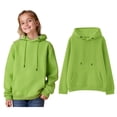 thumbnail image 1 of Teen Hoodies Boys Green Hooded Long Sleeve Hooded Sweatshirt Top Fall Winter Clothes Baby Girls Clothes 10-12 Years, 1 of 5
