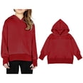 thumbnail image 1 of Teen Hoodies Boys Red Hoodies Long Sleeve Pullover Hoodie Sweatshirt Fall Clothes 13-14 Years Boys Clothes, 1 of 7