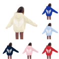 thumbnail image 1 of Hoodies Boys and Girls Kids Letter Printed Hooded Long Sleeve Soft Sweatshirts Top Fall Winter Girls Clothes 10-11 Years, 1 of 8