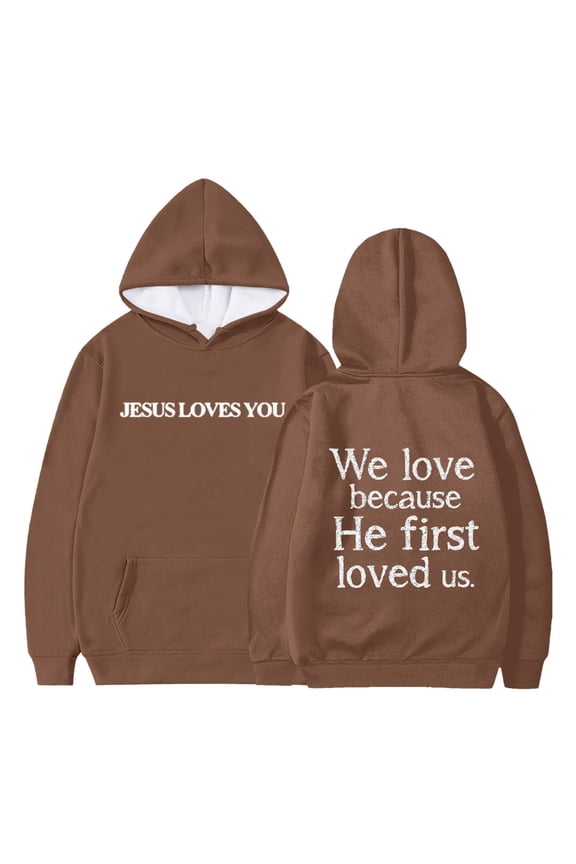 Hoodies Jesus Hoodies Cute Long Sleeves Loose Pullover Graphic Letter Print Sweatshirt Essentials Sweatshirt for Little Girls Boys 10-11 Years