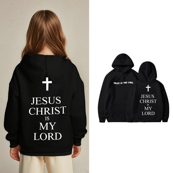 Teen Hoodies Jesus Loves You Print Hooded Sweatshirts Long Sleeve Graphic Hoodies Comfy Oversize Pullover Top Christian Clothing Clothes for Teen Girls 12-13 Years Cute Boy Girl Clothing