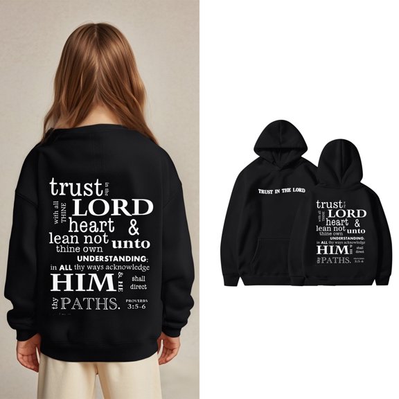 Teen Hoodies Jesus Loves You Sweatshirt Long Sleeve Graphic Sweatshirt Warm Loose Pullover Top Cute Sweatshirts Clothes for 12-13 Years Old Girls Cute Boy Girl Clothing