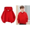 thumbnail image 1 of Teen Hoodies Kids Red Hooded Long Sleeve Pullover Hoodie Sweatshirt Winter Clothes Teen Boy Clothes 10-11 Years, 1 of 6