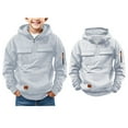 thumbnail image 1 of Teen Hoodies Quarter Zip Hoodies Long Sleeve Pullover Tops with Pockets Toddler Boy Clothes 15-16 Years, 1 of 7