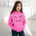 thumbnail image 1 of Hoodies Solid Hoodies Long Sleeve Pullover Oversize Trendy Letter Print Cool Sweatshirt Girls Tops Size 6-7, 1 of 3