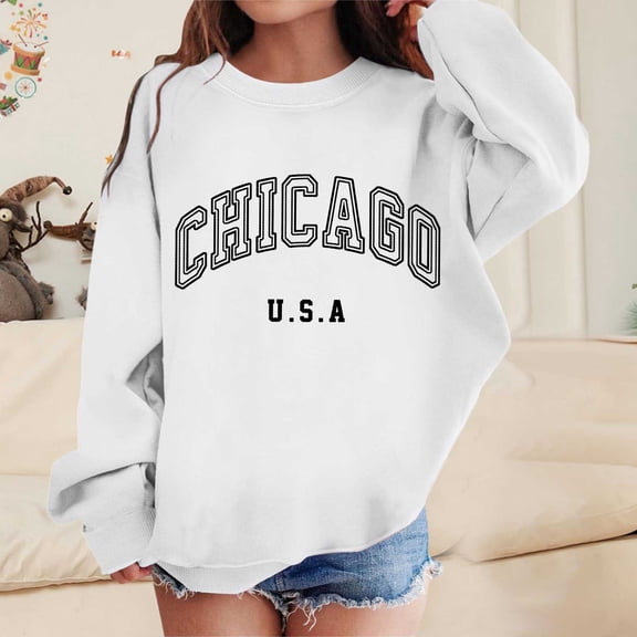 Teen Boys Hoodies Solid Sweatshirt Long Sleeve Pullover Soft Cute Cartoon Printed Cool Sweatshirt Clothes for Girls 6-7