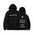 thumbnail image 1 of Teen Hoodies Trust in The Lord Sweatshirt Letter Print Sweatshirt Warm Oversize Pullover Winter Clothes for Child 10-11 Years, 1 of 2
