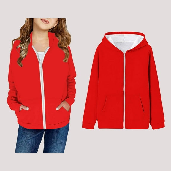 Teen Hoodies Zip up Hooded Casual Long Sleeve Hoodies Winter Clothes Teen Boy Clothes 13-14 Years