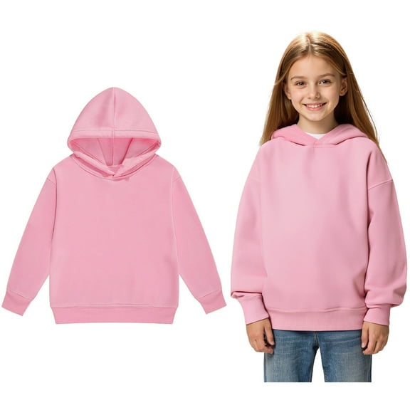 Teen Hoodies for Boys Kids Pink Hoodies Long Sleeve Pullover Tops Fall Winter Clothes 12-13 Years Girls Clothes