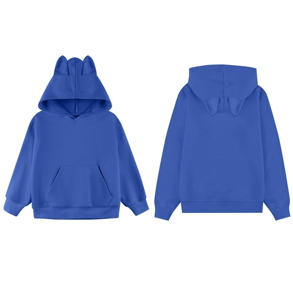 Teen Hoodies for Girls Dark Blue Hoodies Casual Long Sleeve Sweatshirts Jackets Warm Fall Winter Clothes 11-12 Years Boy Clothes