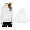 thumbnail image 1 of Teen Hoodies for Girls Kids White Hooded Lightweight Long Sleeve Hoodies Winter Clothes Little Girls Clothes Size 11-12 Years, 1 of 7