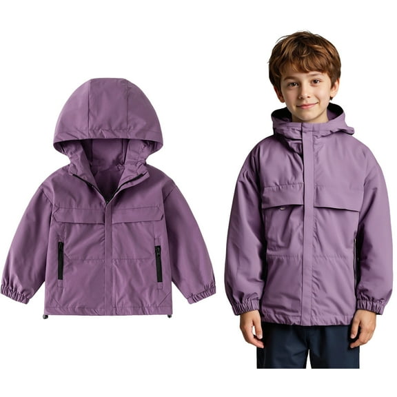 Teen Jacket Boys Toddler Windbreaker Zip Up Jacket Girls Lightweight Jacket Fall Jacket Boys Clothes Size 12-13 Years