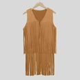 thumbnail image 1 of Teen Jean Jacket Western CowGirl Fringe Top Vest 60s 70s Hippie Boho Sleeveless Outwear for Halloween Teen Boys Clothes Size 11-12 Years, 1 of 4