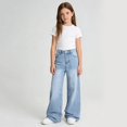 thumbnail image 1 of Teen Jeans for Girl Baggy Jeans For Girls High Waist Denim Pants with Pockets Girls Straight Leg Jeans Clothes For Girls 15-16 Years, 1 of 5