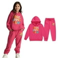 thumbnail image 1 of Teen Jogger Set Long Sleeve Hoodies Fashion Sweatshirts Sweatpants 2 Pcs Winter Clothes 12-13 Years Old Boy Clothes Cute&nbsp;Boy Girl&nbsp;Clothing, 1 of 5
