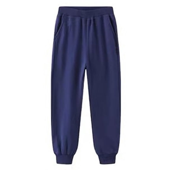 Teen Kids Boys Baggy Sweatpants Casual Elastic Waist Straight Wide Leg Cinch Hem Athletic Joggers Sweat Pants with Pockets