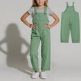 thumbnail image 1 of Kids Casual Loose Romper Green Jumpsuit Adjustable Jumpsuits Kids Casual Sleeveless Jumpsuits Boys' Overalls 15-16 Years, 1 of 7