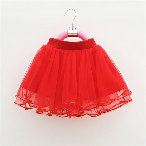 Teen Kids Girls Fluffy Tulle Skirt with Elastic Waist for Party Dance Performances Wear 13-14 Years
