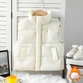 thumbnail image 1 of Teen Kids Puffer Vest Girls Years Sleeveless Lightweight Outerwear Vests Years Winter Vest Kids Clothes Girls 11-12 Years, 1 of 7