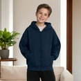 thumbnail image 1 of Teen Outerwear Jackets Long Sleeve Zip Up Hoodie Jackets For Boys Soft Lightweight Windproof Outwear Jacket Clothes For Girls 11-12Years, 1 of 8
