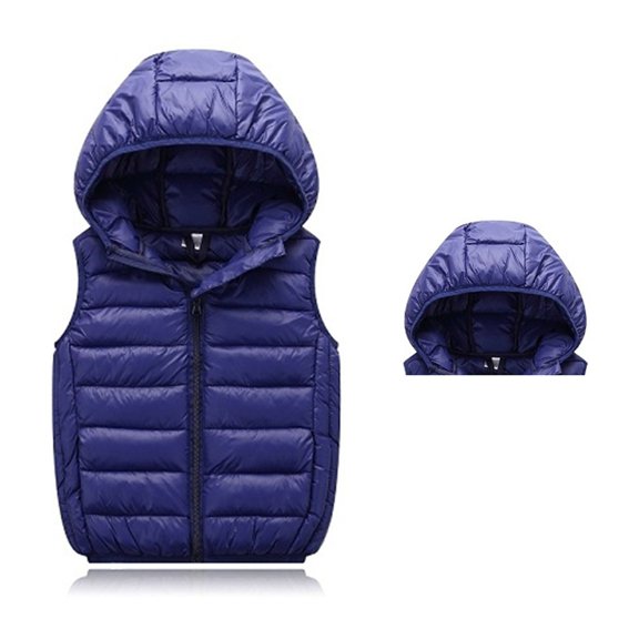 Teen Puffer Vest Girls with Hooded Sleeveless Lightweight Girls' Outerwear Vests Winter Clothes Clothes for Girls 10-12 Years